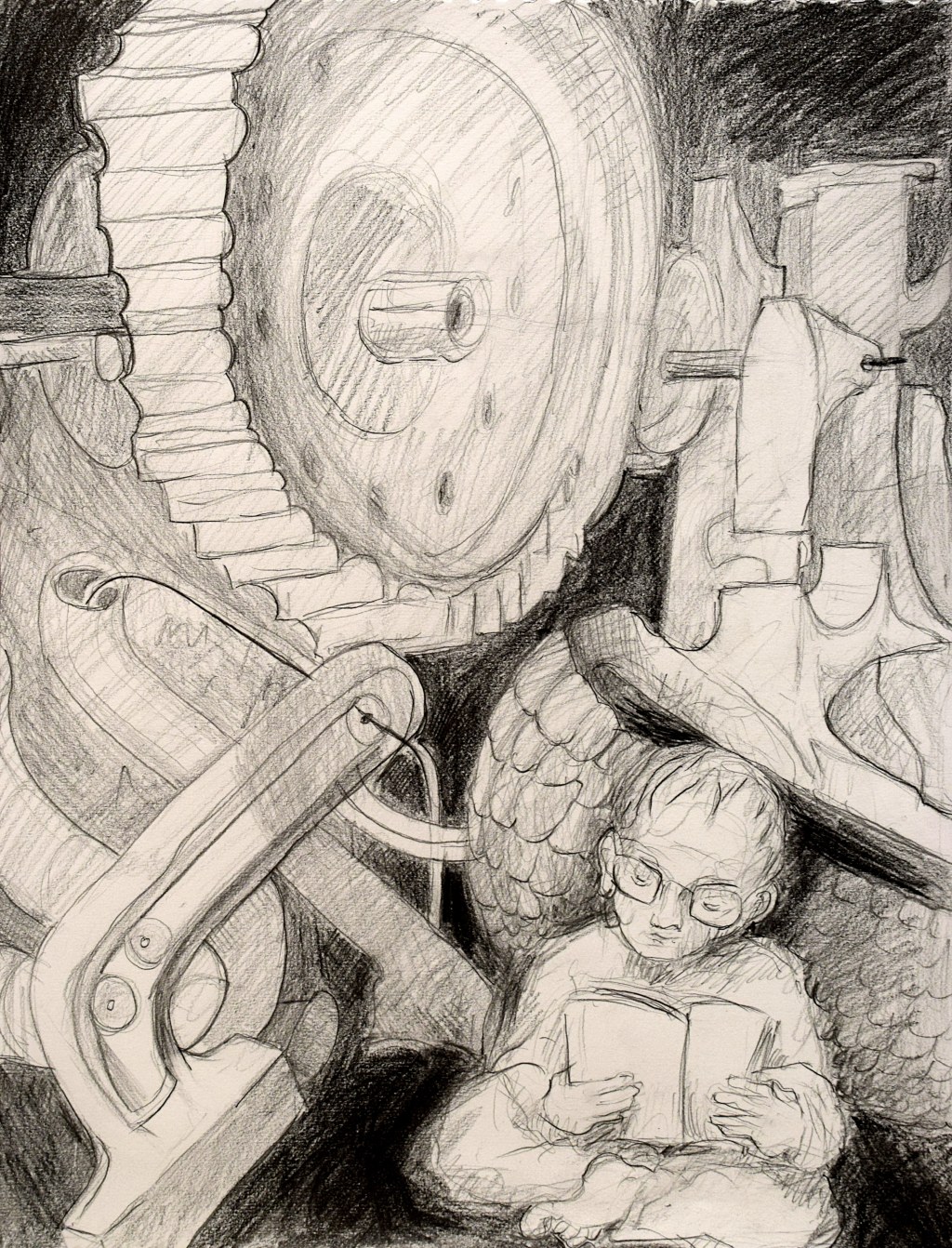 Der Panzerjunge liest lieber ein&nbsp;Buch.