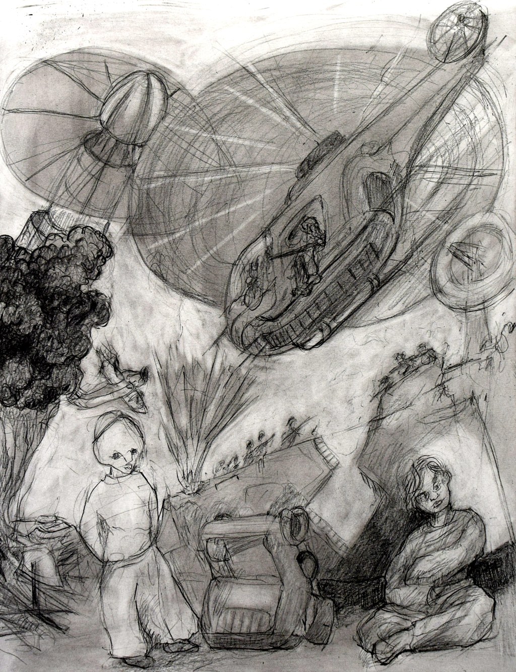 Der Panzerjunge darf nicht&nbsp;mitspielen.