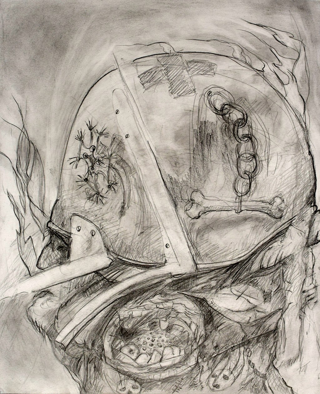 Der Kriegsgott, wohlgenährt vom Fleisch der&nbsp;Verwesenden.